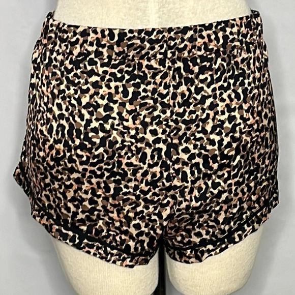 Plush Cheetah Print Shortie Pajama & Headband Set - NEW - Size Large - Picture 5 of 8